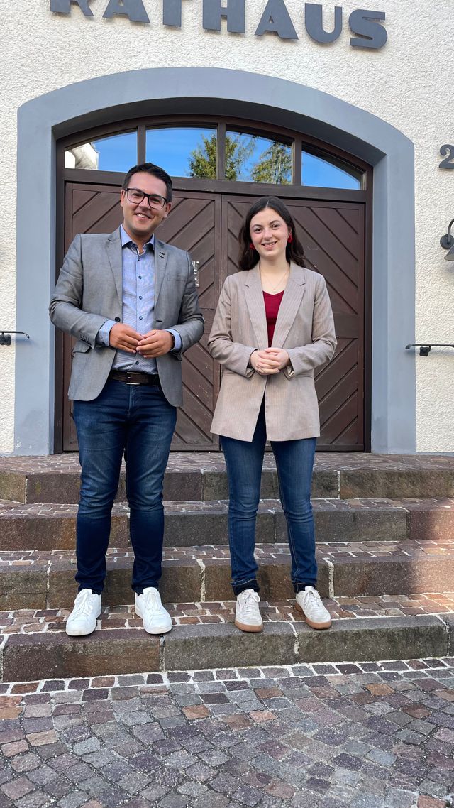 Zu Besuch bei Bürgermeister Ott in Großbettlingen