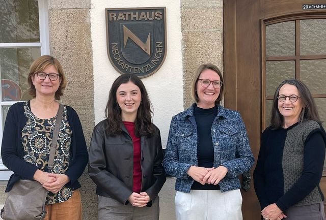 Zu Besuch bei Bürgermeisterin          Melanie Braun in Neckartenzlingen