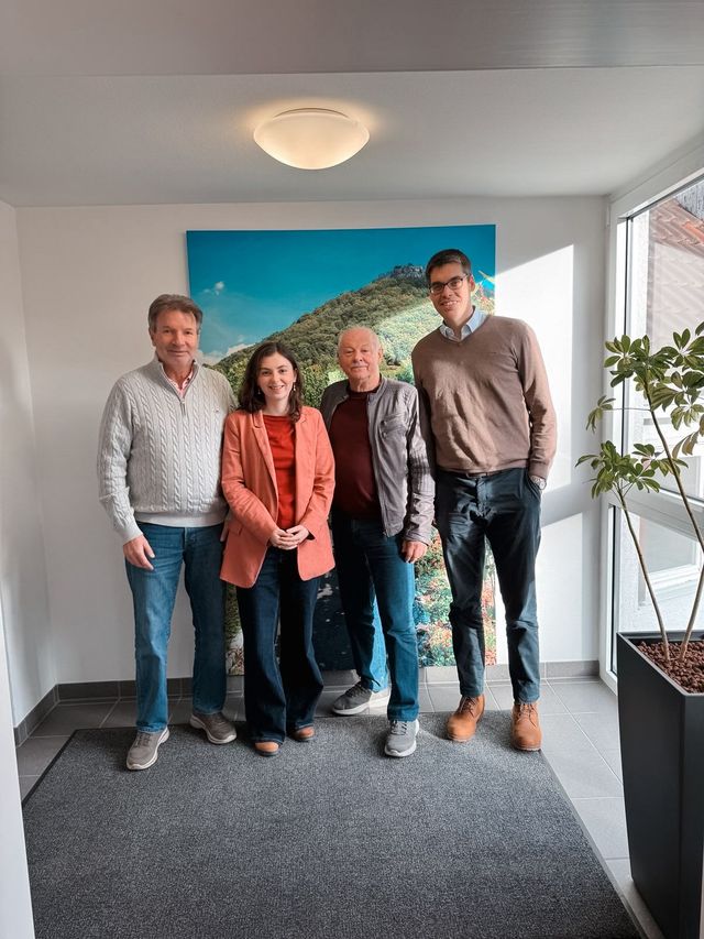 Zu Besuch bei Bürgermeister Bäcker in Neuffen